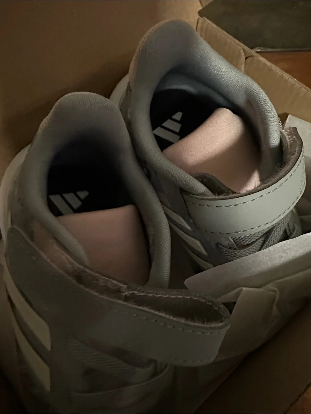 adidas Runfalcon 5 EL I Grey and White Toddler Sneakers